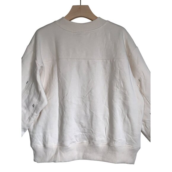 A New Day Womens Ivory Cream Sweater Long Sleeve Pullover Crewneck Medium - Picture 2 of 12